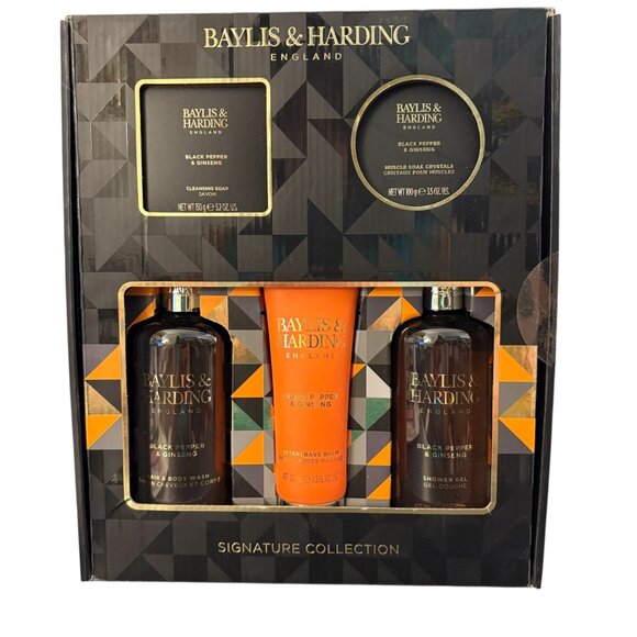 Baylis & Harding Signature Collection Men's Black Pepper & Ginseng Gift Set - Picture 1 of 2